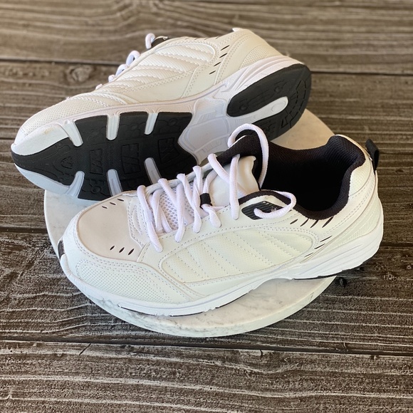 Men's White Active Workout Athletic Sneakers - Picture 2 of 5